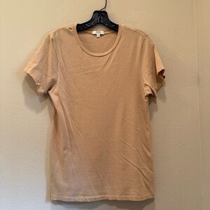 Agolde Light Tan Crew Neck T-Shirt